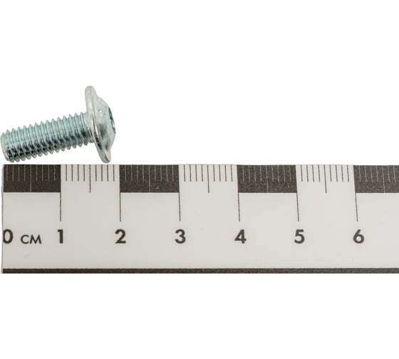 Винт ЦКИ ISO 7380-2 М6х16 с фланцем, 10.9, Ц, уп. 150 шт. 63727