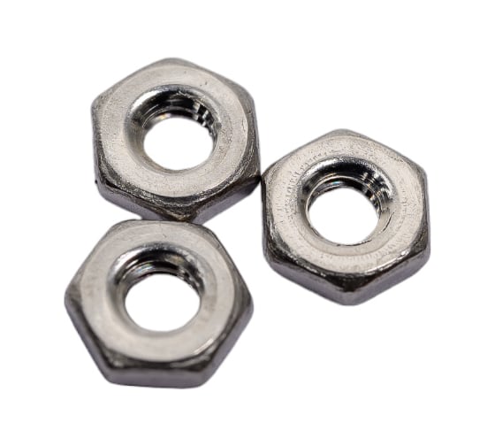 Низкая гайка ЦКИ DIN 439 B, М2, A2, SW4.0, уп. 500 шт. 64059