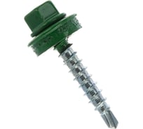 Саморез кровельный ЖЕСТЬ 4,8х35 RAL6002, зеленый, 10 шт. европодвес УТ-00002555