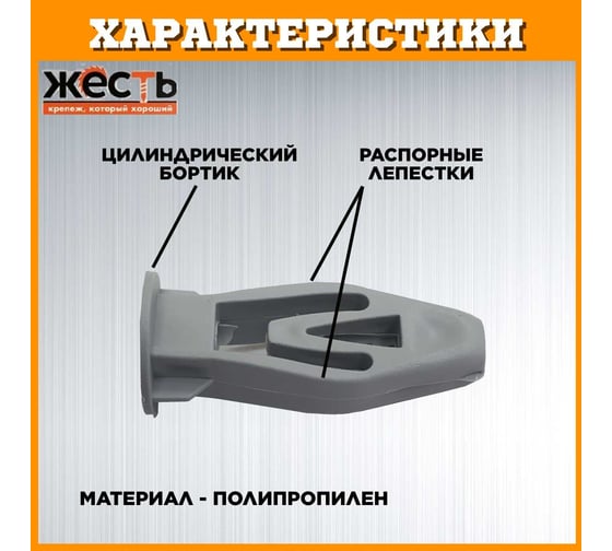 Дюбель OLA ЖЕСТЬ бабочка, полипропилен, 8х28, с шурупом, 30 шт. пакет УТ-00012942