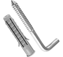 Шуруп-костыль ЖЕСТЬ 6х80 с дюбелем универс. Чапай (2 шт), европодвес УТ-00012732