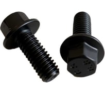 Болт с фланцем boltnn.ru DIN6921 (EN1662) М6x30 8.8 цинк-никель черный 480 часов без насечки 50 шт 4687206324640