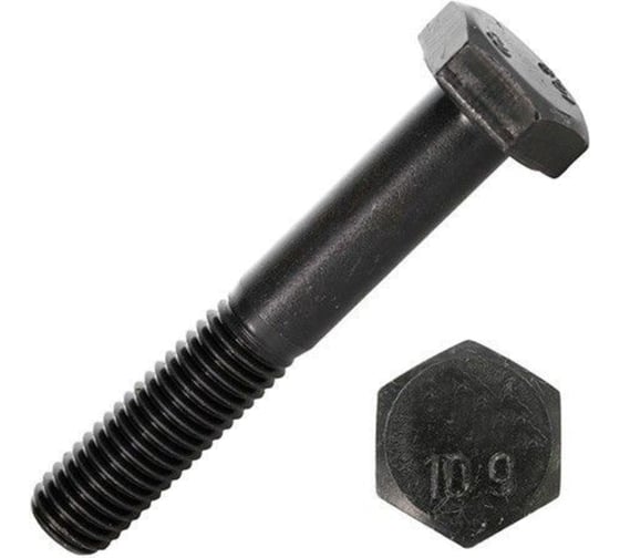 Болт Море-Метизов DIN 931 класс прочности 10.9 Б/П М24x100 мм, 5 шт. BOLT931109М241005M 1