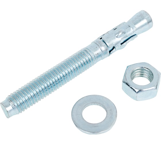 Клиновой анкер Море-Метизов 12x100 белый цинк мм, 5 шт. ANKERKLBC121005M 1