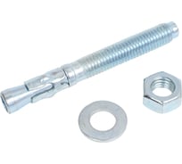 Клиновой анкер Море-Метизов 12x100 белый цинк мм, 10 шт. ANKERKLBC1210010M