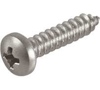 Саморез с полукруглой головкой КРЕП-КОМП DIN 7981, нерж. А2, 3,5x16, 1000 шт. шпн3516м