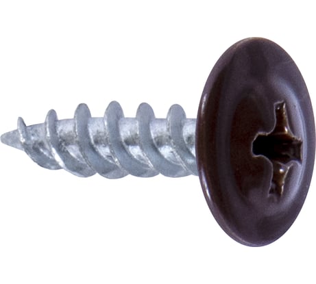 Саморез Госкреп ПШ 4,2х16 RAL 8017 коричневый, 200 шт. 1-0016840