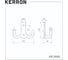 Комплект крючков Kerron 3 шт., KR 0061 BAZ, старинный цинк SET(KR 0061 BAZ) 4