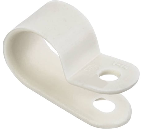 Скоба IEK крепежная 6 мм нейлоновая белая (50шт) USK11-06-050-K01