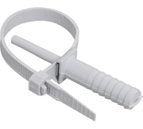 Хомут IEK дюбельный ХД 7x150 сер (50шт/упак) UHH80-7-150-50-K41-F