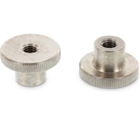 Гайка рифленая высокая EDELFIX DIN 466 М8 А1, нержавеющая, 2 шт. 46618 2