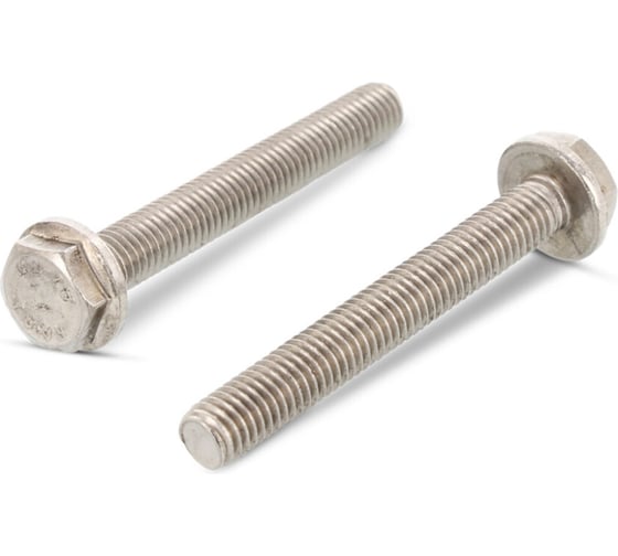 Болт EDELFIX DIN 6921 M6x16/16 мм, А2 нерж. с шестигр. гол. с фланцем 2 шт. 692120616 2