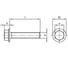 Болт EDELFIX DIN 6921 M8x40/40 мм, А2 нерж. с шестигр. гол. с фланцем 10 шт. 692120840 10 4