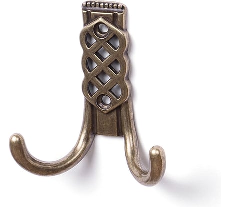 Крючок для одежды Larvij 75x80x40 мм, бронза LKH03smallAB