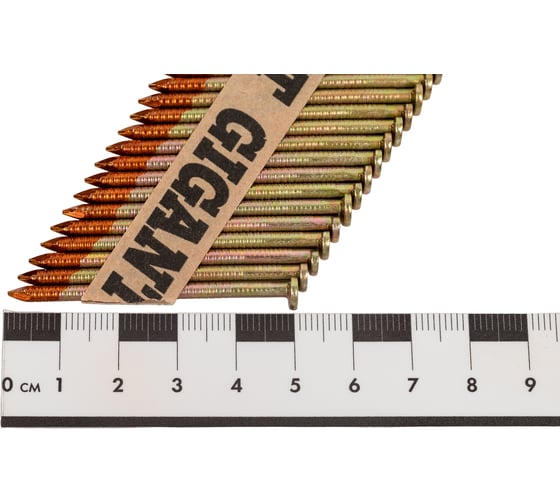 Реечный гвоздь по дереву 2,87x50 рифлёный, гальванич. 3000шт. Gigant GGR-50-28RH