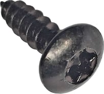 Саморез по дереву Левша с полукруглой головкой 5,5x20, ТХ30. (10шт) черный цинк У5-150510.Ч