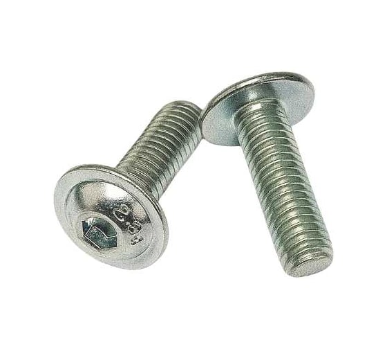 Винт с фланцем boltnn.ru ISO 7380-2 М5x16 8.8 цинк, 500 шт. 4687206380271 1