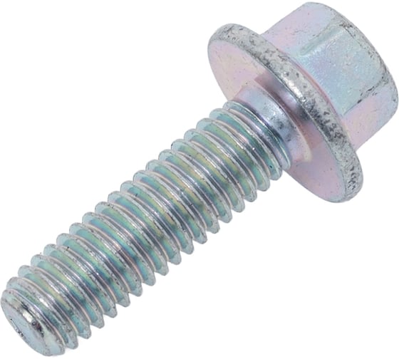 Болт с фланцем boltnn.ru DIN 6921 (ISO 4162) М6x20 8.8 цинк, без насечки, 100 шт. 4687206378810 1