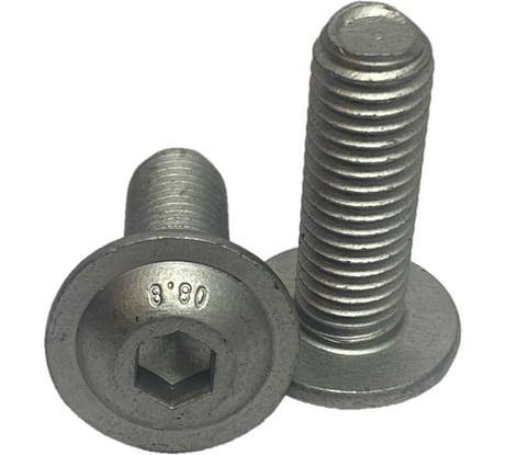 Винт с фланцем boltnn.ru ISO 7380-2 М6x20 8.8 цинк-ламель серый 480 часов, 20 шт. 4687206380547