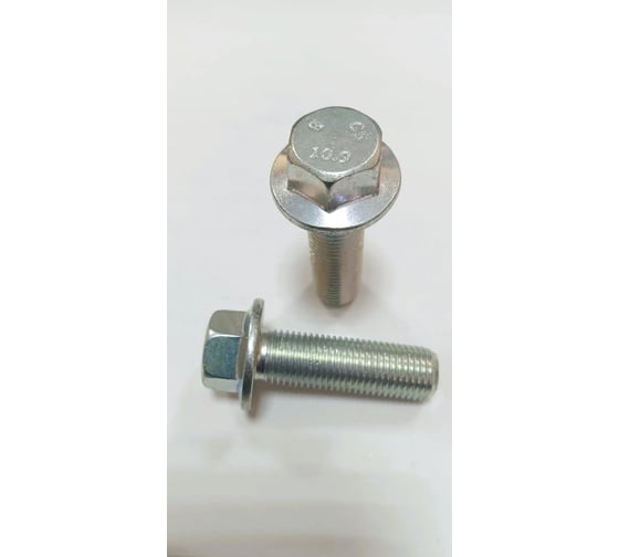 Болт с фланцем boltnn.ru DIN 6921 (ISO 15072) М14x1,5x45 10.9 цинк, без насечки, 30 шт. 4687206379671