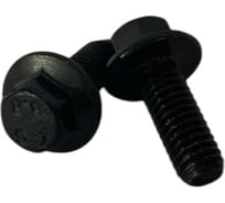 Болт с фланцем boltnn.ru DIN 6921 (ISO 4162) М6x16 8.8 цинк-никель черный 480 часов, без насечки, 250 шт. 4687206378773