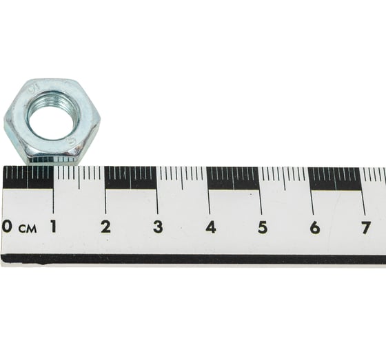 Гайка Море-Метизов DIN 934, класс прочности 10, цинк, M10, 5 шт. GAYKA93410С105М