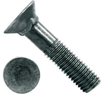 Болт лемешный Море-Метизов ГОСТ 7786, класс прочности 5.8, M12x40 мм, 5 шт. BOLTG77865812405М