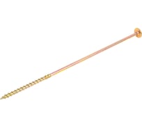 Шуруп конструкционный TULSTOR PT с тарельчатой головкой, желтая оцинковка, TX40, 8x300 мм, 50 шт. G903475