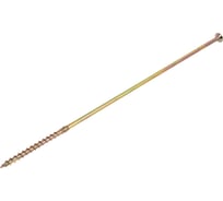 Шуруп конструкционный TULSTOR PT с потайной головкой, желтая оцинковка, TX40, 8x360 мм, 50 шт. 902931