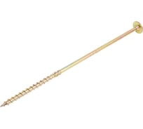 Шуруп конструкционный TULSTOR PT с тарельчатой головкой, желтая оцинковка, TX40, 8x240 мм, 50 шт. G903472