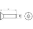 Комплект винтов с потайной головкой Алтервиа M6x12 DIN 7991, 10 шт. A00831.106012.10 7