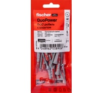 Дюбель с шурупом Fischer DUOPOWER 6x30 (12шт.) 577316