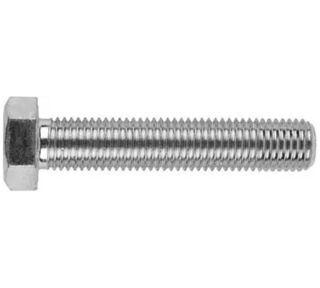 Болт Bohrer М6х140 с ш/гр головкой, цинк, DIN 933, 20 шт DIN933/5.8-6х140-20