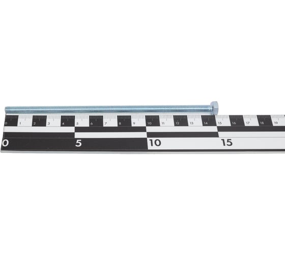 Болт Bohrer М6х150 с ш/гр головкой, цинк, DIN 933, 20 шт DIN933/5.8-6х150-20