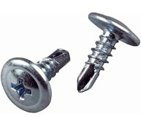 Саморез по металлу BOHRER 4,2х13 полусф. с пресс-шайбой, оц., сверло, 1 кг SWPSHS-4,2х13-1