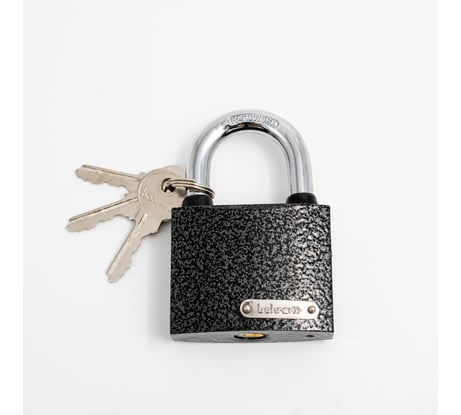 Навесной замок Bohrer ПД-63 дужка сталь, 10 мм, 3 ключа, корпус чугун 71010631