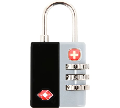 Кодовый замок Swissgear TSA, черный 3x1,3x6,5 см WJ6183