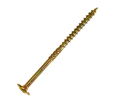 Саморез по дереву HIMTEX проф. желт. тарельчатая голова Torx 30, 6х50, 100 шт. 06050Wh