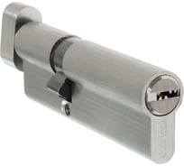 Цилиндр Doorlock V K2300AB N серия Variant, никелированный, 60xK35мм, кл/пов. кнопка, 5 перф.ключей 79100
