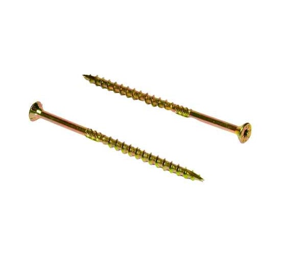 Конструкционный саморез по дереву HIMTEX желтый потайной NORM Torx 50 10x80 (50 шт.) fix 10080Fhc 1