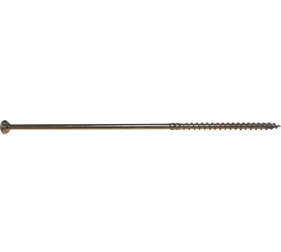 Конструкционный саморез по дереву HIMTEX желтый потайной NORM Torx 50 10x280 (25 шт.) fix 10280Fhc