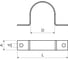 Скоба металлическая усиленная двухлапковая KOPOS d 60-63 мм 6860-63 (ZNM) PF-6860-63-ZNM 4