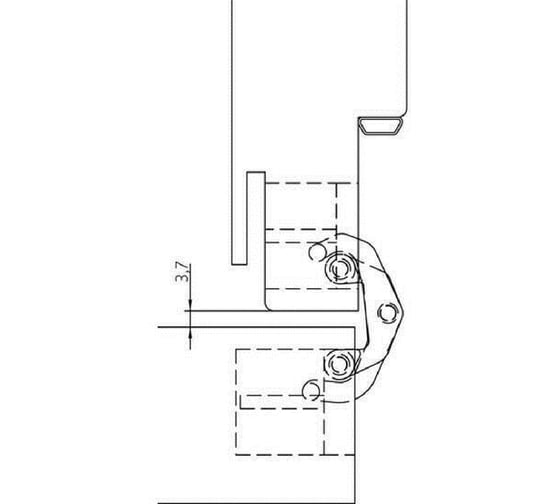 Скрытая петля MORELLI HH-4 PG цвет - золото 9010625