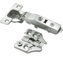 Петля MF Prima Top 3D, 45 мм, Clip-on, накладная с доводчиком, мягкий ход, никель, в сборе, H=2 18203v