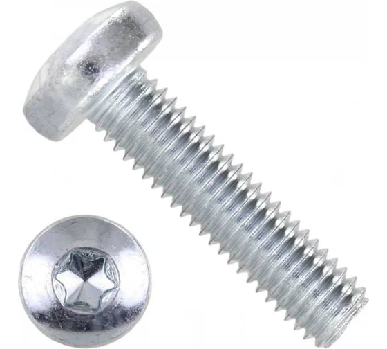 Винт boltnn.ru DIN 7985 М5x12 цинк, TORX25, 500 шт. 4687206398689