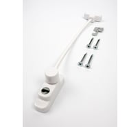 Блокиратор открывания окна тросовый с ключом СКОБЯНОЙ белый (упак.) 007829