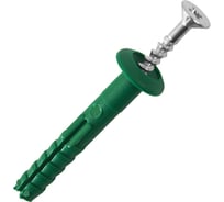 Дюбель с шурупом 23 БОЛТА ГРИБ 6x60 зеленый, 50 шт. РКГ00016686ф50