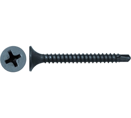 Саморез STARFIX 3.5x32 мм для монтажа ГКЛ к металлу, фосфат, со сверлом (300 шт. в пласт. конт.) SMP2-44975-300