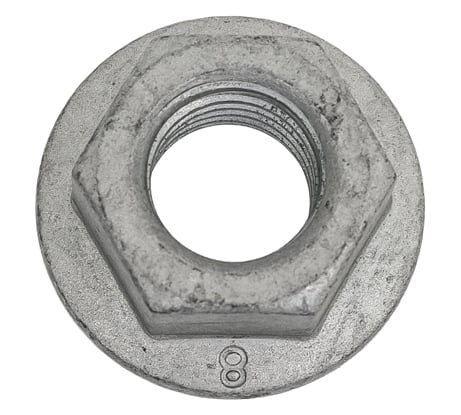Гайка boltnn.ru DIN6923 (ISO 4161) М12 8.0 цинк-ламель серый 480 часов 25 шт 4687206444607