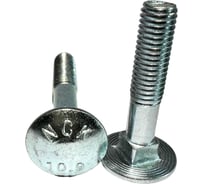 Болт boltnn.ru полукруглая голова квадратный подголовник DIN603 М10x60 10.9 цинк 25 шт. 4687206445574